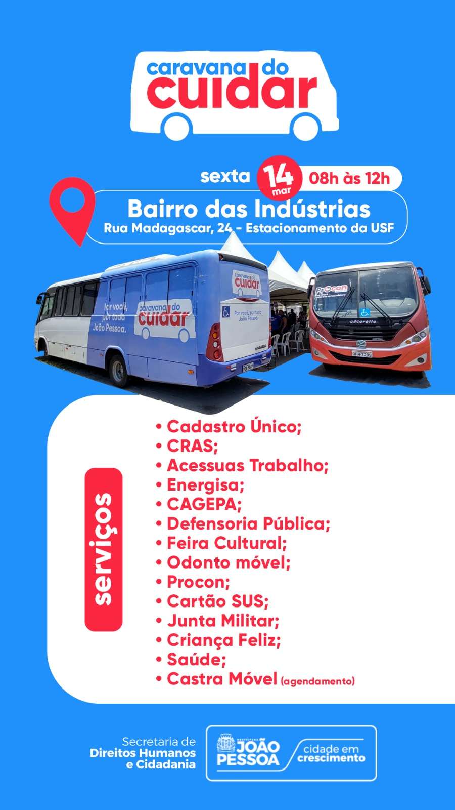 Caravana do Cuidar no Bairro das Indústrias!